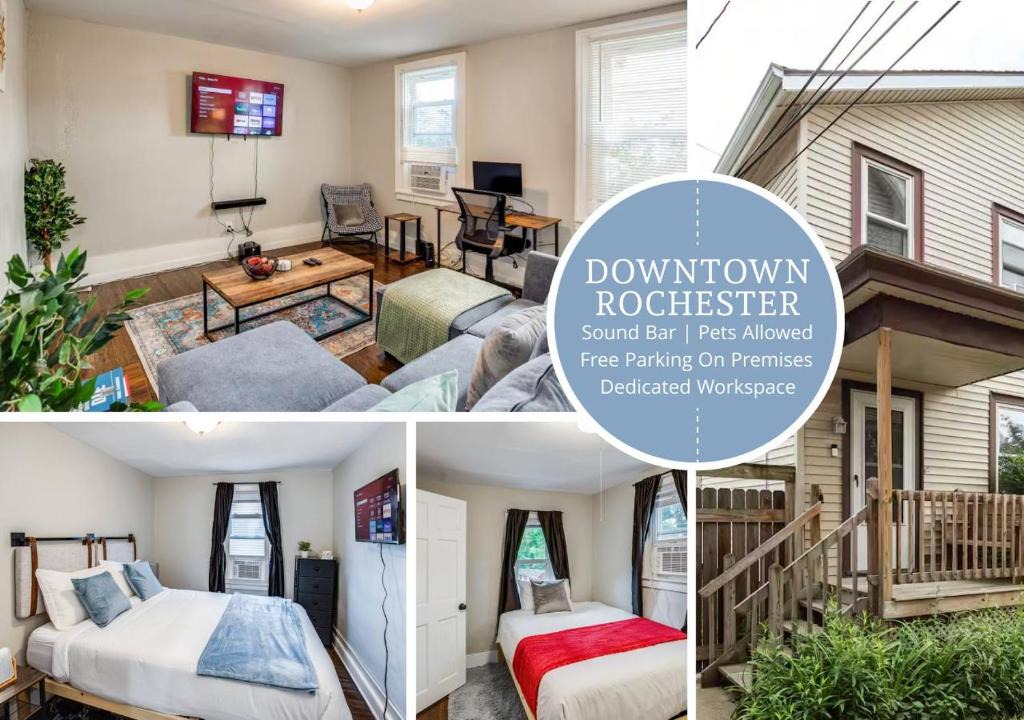 Downtown Rochester Apartment | 3BR Home with In-Unit Laundry Parking and Sound Bar