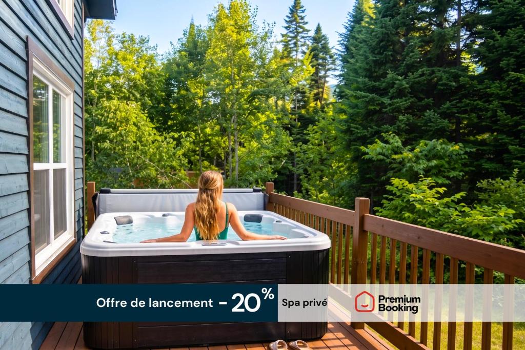 Shannon Ski Chalet | 41 Les Jumelles with Private Spa, Garden & BBQ, nature escape