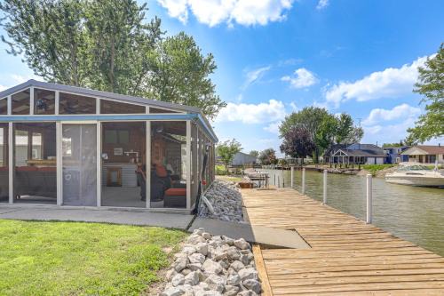 Port Clinton House | 75' Private Dock! Waterfront Nugent's Canal Home