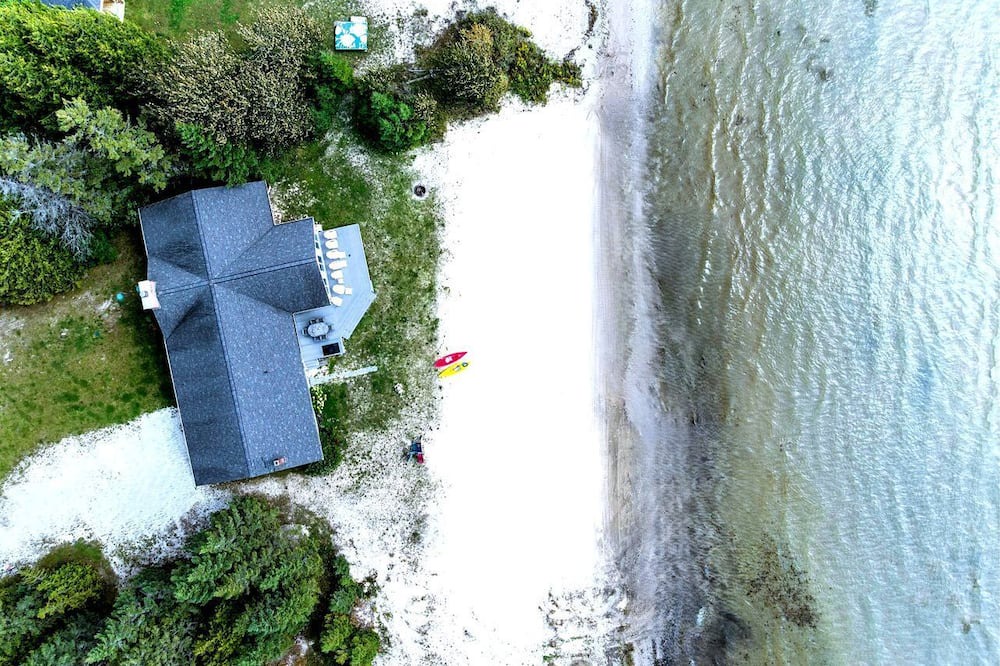 St Ignace Cottage | Beautiful Lakefront Cottage with Fire Pit in St. Ignace, Michigan