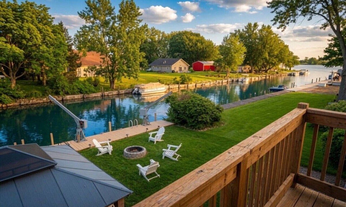 Port Clinton House | Canal-Front/Dock, Deck & Near Lake Erie