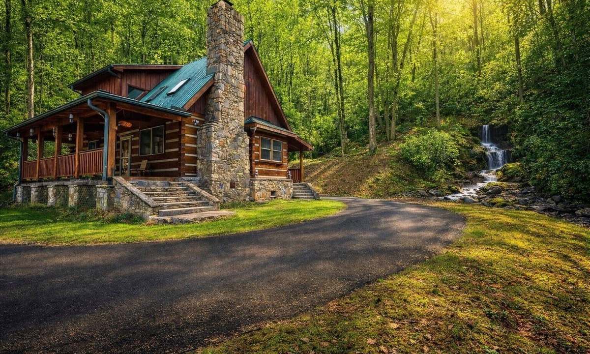 Cherokee Cabin | CLEAN Waterfall river cabin min to town