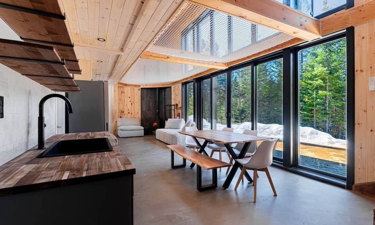 Notre-Dame-de-la-Merci House | Hanging lodge | Sauna & Cold Plunge | Hammock Beds