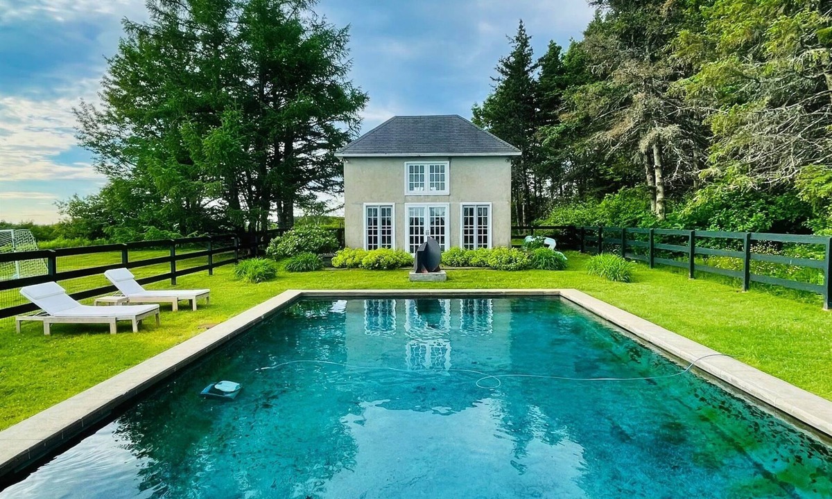 Cooperstown House | Hawk Field Pool House - inground pool - breath taking country views