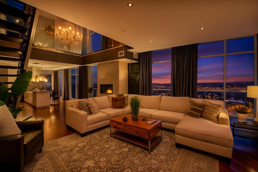 Ohio City Apartment | Lake Lux Penthouse Balcony Parking Gym