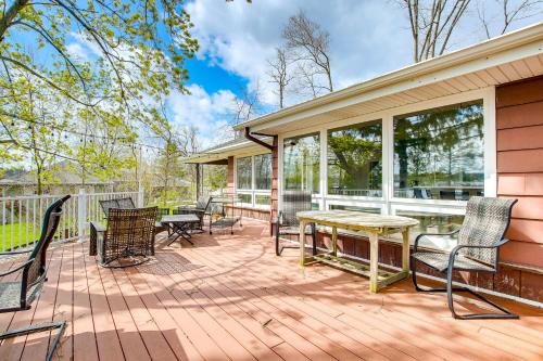 Campbellsport House | Lakefront Campbellsport Retreat w/Dock & Yard!