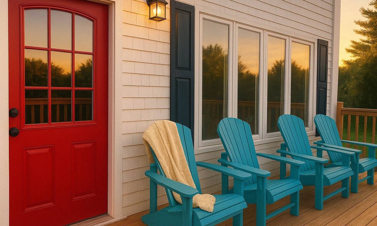 Mahone Bay House | Mahone Bay Retreat Deck Fire Pit