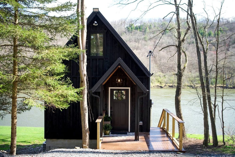 Turkey City Cabin | Riverfront, Modern A-Frame on the Allegheny River, Perfect for a Romantic Weekend to Unwind