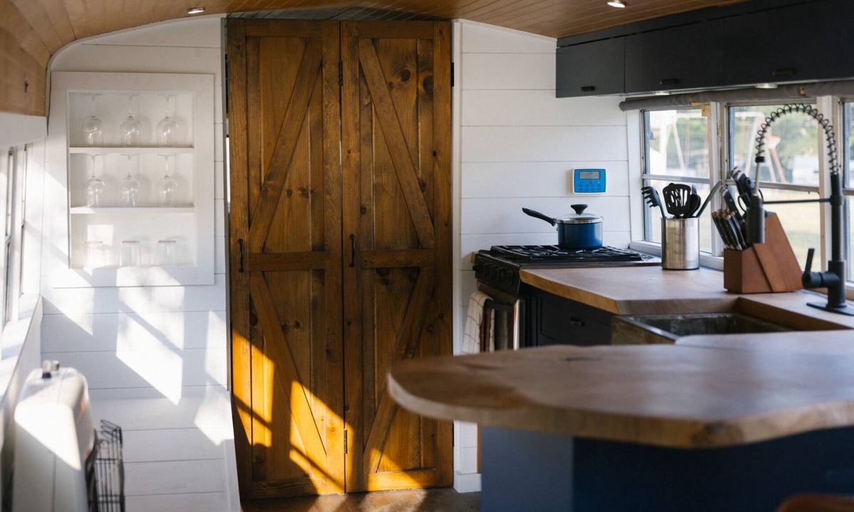 Gaines Cabin | Route 6 Campground presents: Tiny home | One bedroom Schoolbus