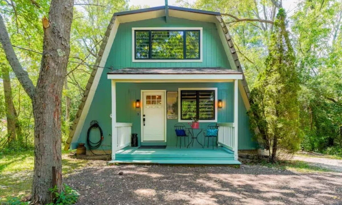 Racine Cabin | Rustic Riverside A-Frame Retreat: Secluded Charm.