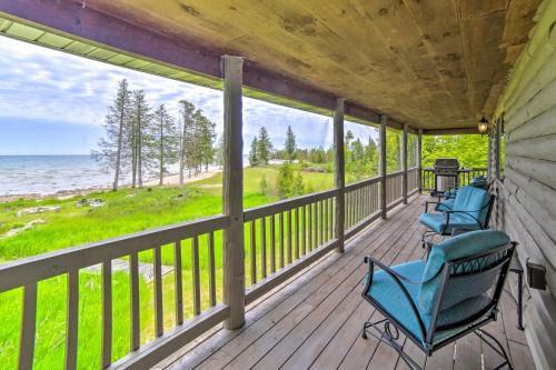 Manistique House | Secluded Lake Michigan Home: Private Fire Pit