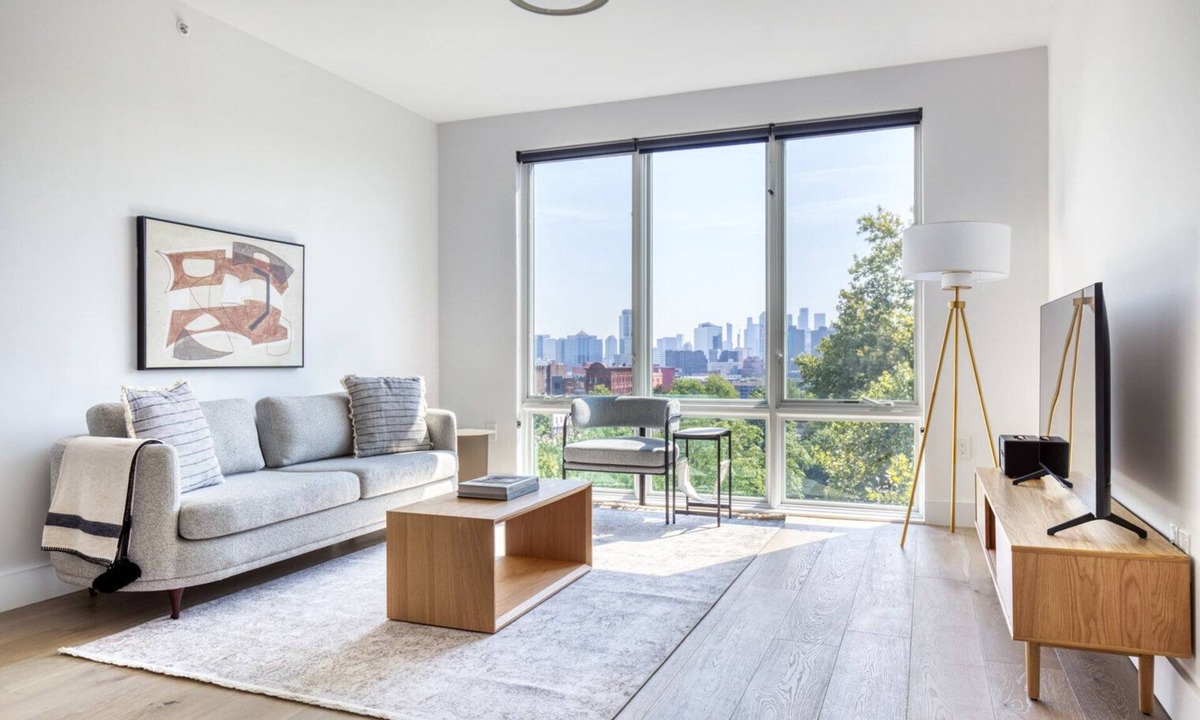 Jersey City Apartment | Trendy Jersey City 2BR w/W/D, Roof & Gym, nr Path, by Blueground