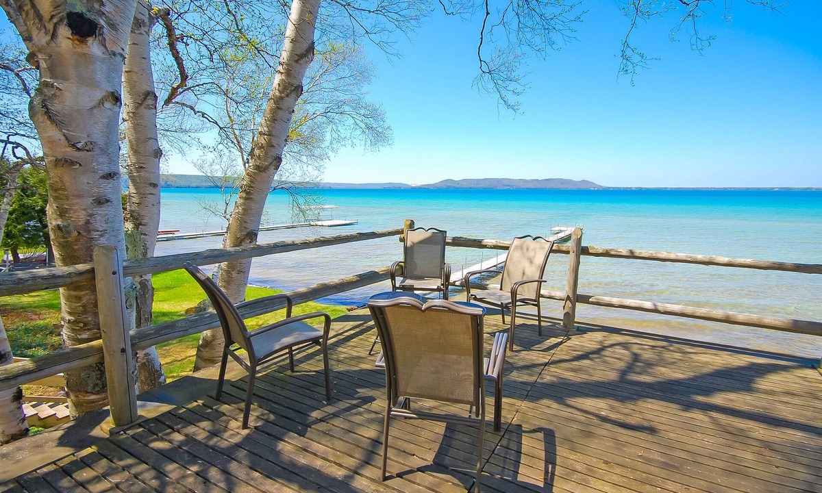 Maple City Cottage | Two classic lakefront cottages with a dock - washer/dryer, firepit, water views