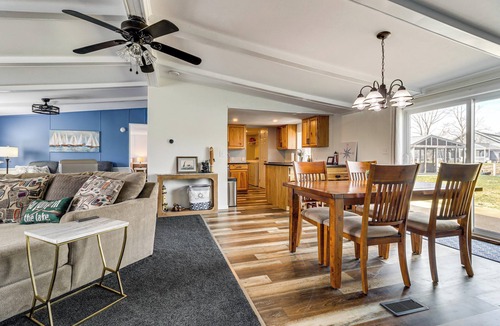 Port Clinton House | 75' Private Dock! Waterfront Nugent's Canal Home