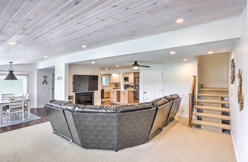 Campbellsport House | Cascade Lakefront Home: Boat Dock, Fire Pit!