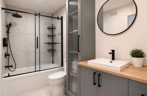 Duberger-Les Saules Apartment | Chic 2-story condo a nature retreat for 6
