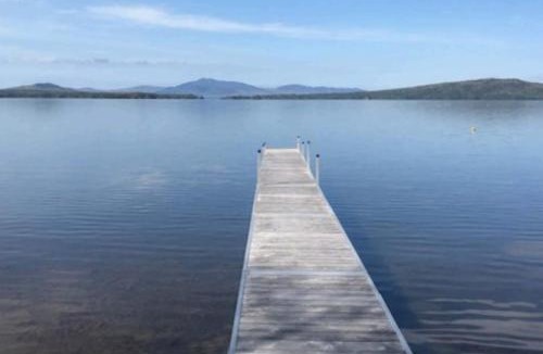 Greenville House | Comfy Lakefront Cabin with Gorgeous Views, Private Dock & Pebble Beach