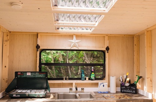 Eastport Cabin | Cozy private Glamping cabin in walking distance to beach and 2 others close bye.