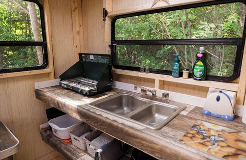 Eastport Cabin | Cozy private Glamping cabin in walking distance to beach and 2 others close bye.