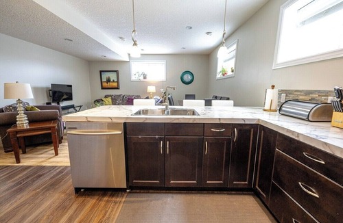 Grande Prairie House | Cozy Private Suite | Free WIFI | Stocked Kitchen