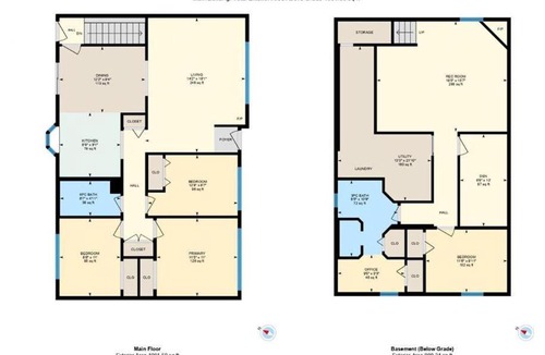 Southeast Calgary Villa | Executive family House New Air conditioner 19 minutes YYC 5 minutes Chinook Mall Walk to C Train Free Banff Park Pass 4 Bed rooms 4Queen Bed plus kids play Room