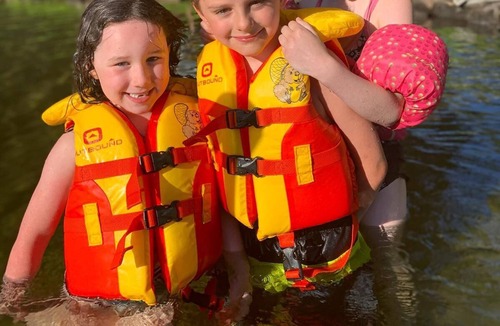 Minden Cottage | Family fun in the heart of Haliburton-safe swimming in your backyard.