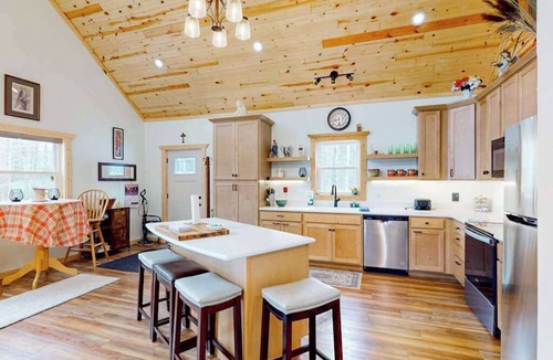 Conover House | Lakefront home with, dock, kayaks, paddle boards, fire pit & more