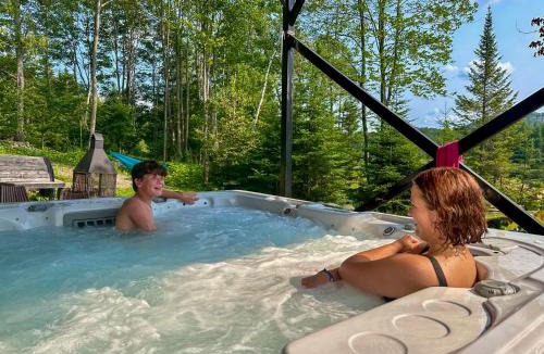 Ste-Lucie-des-Laurentides Ski Chalet | Le Willow Spa, billiards, BBQ, lake & kayaks