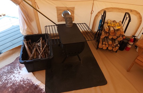 Springfield RV Rental | Luxury Bell Tent with Outdoor Bathroom