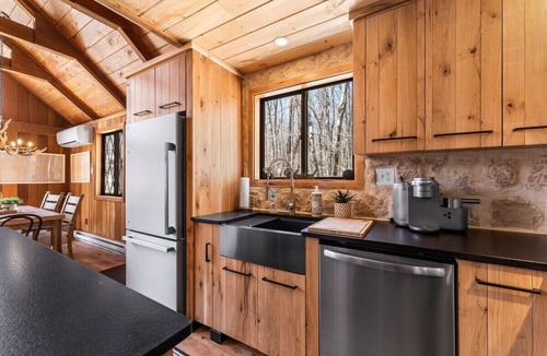 Gouldsboro Ski Chalet | Modern A-Frame Chalet with Sauna, Indoor Pool & Game Room
