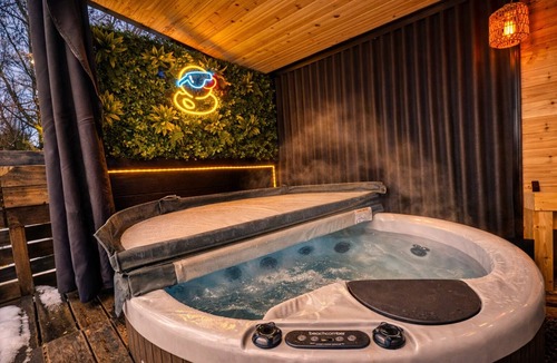 Northeast Edmonton House | New, Climbing loft, hot tub, 2 King, House is Experience, Family Friendly!