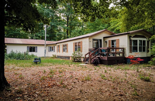 Carp Lake House | Northern Michigan Woodland Retreat Near Mackinac Island, Sleeps 8
