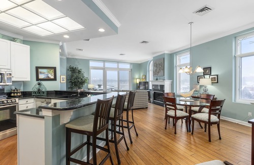Harbor Springs Condo | Penthouse #10 Overlooking Harbor Point & Downtown - Covered Parking, Elevator