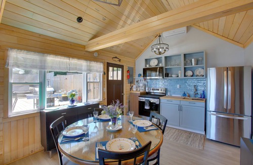 Maple City Cottage | Private Beach & Dock: Little Traverse Lake Cottage