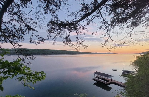 Rushville House | Renovated 1 BR Romantic lakefront cottage with incredible sunsets and views
