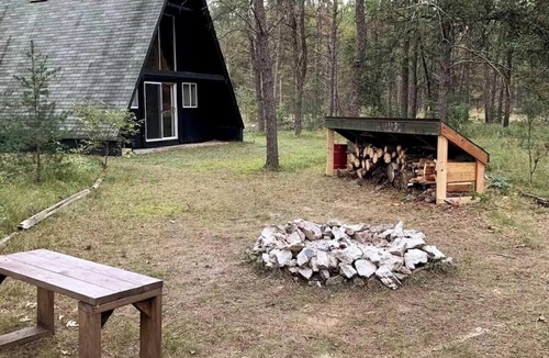 Irons Cabin | Secluded A-frame Loft Cabin on Lincoln Hills Trails Firepit ATV Friendly!