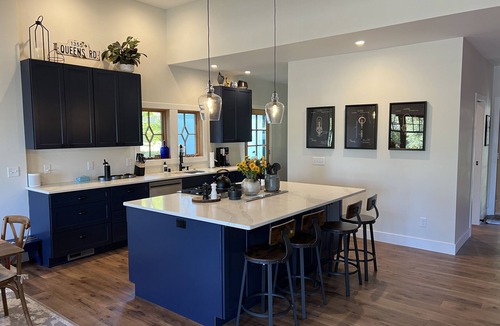 Suttons Bay House | Spacious 5-bedroom farmhouse in lovely Omena, MI with AC, WiFi & lake views