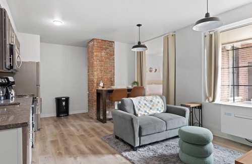 New Center Detroit Apartment | Studio/half bedroom with balcony in Midtown, Detroit