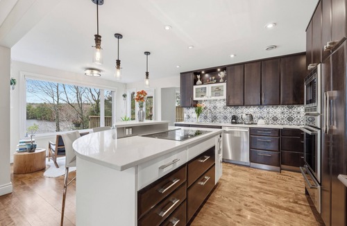 Bedford House | Stylish lakefront home with hot tub and stunning views