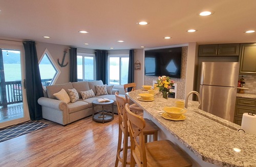 Conesus House | Sunset Lakefront Family Retreat - Dock, Hot Tub, Kayaks - Sleeps 12
