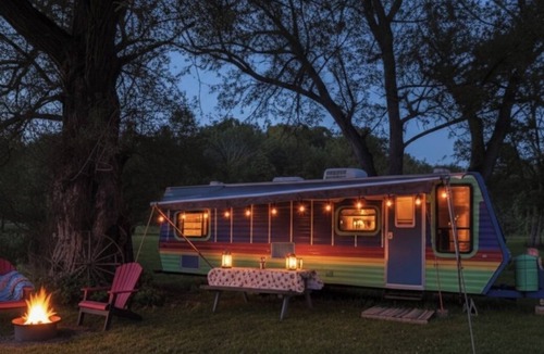 Black Creek RV Rental | Vintage Gypsy Camper Glamping Near Ellicottville NY