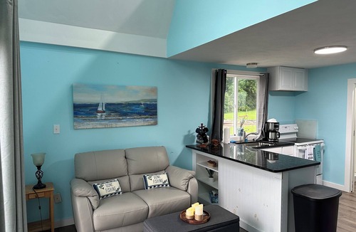Bayberry Cottage | Waterfront Cozy 1-bedroom loft cottage in Baldwinsville AC, Dock, boat launch