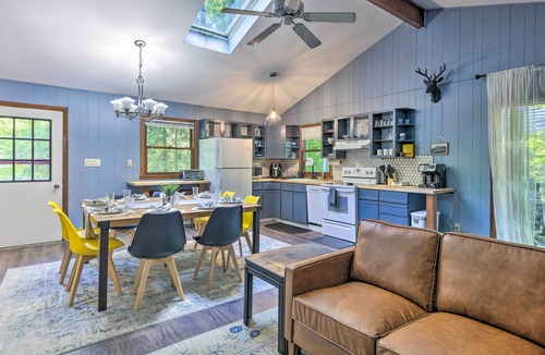 Gouldsboro Cabin | Wraparound Deck: Big Bass Lake Home in Gouldsboro