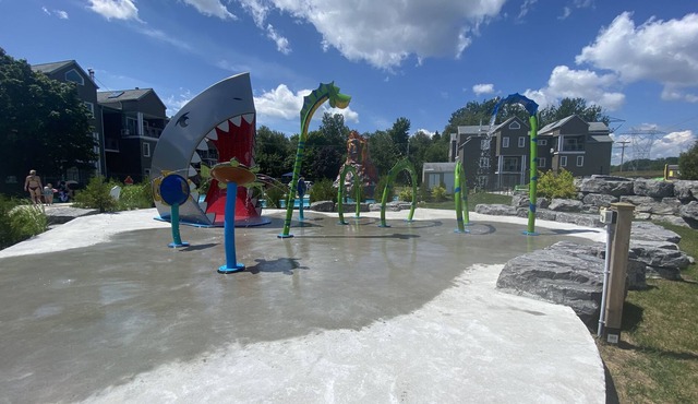 2 bedroom condo with water park, spa and gym!