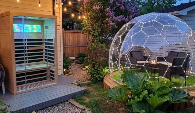 A Bungalow with Sauna and Dome