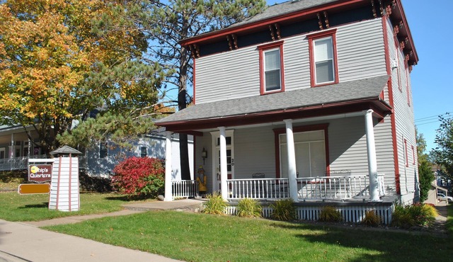 At Ships Quarters "Jennie E" Suite downtown Bayfield, WI. Walk to everything!