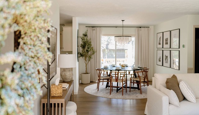 Bright & Styled Retreat - Fire Pit Game Room