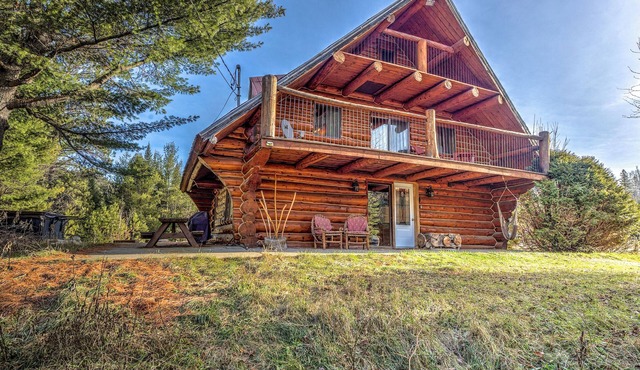 Chalet en bois rond du Caribou