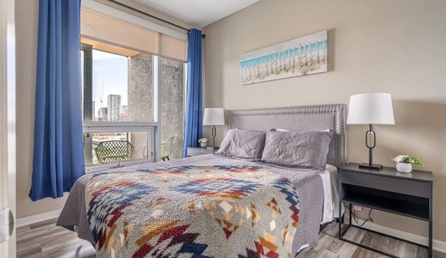 City Centre Retreat: 1BR Condo with Desk