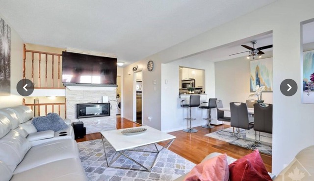 Fully furnished bedroom in a cozy, modular home.